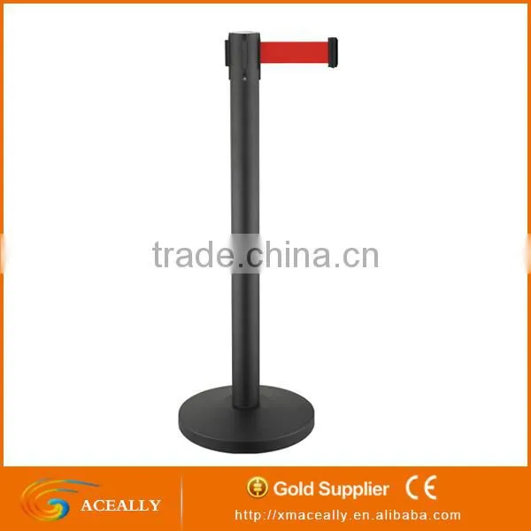 ACEALLY Wholesale High Quality Stackable U Shaped Base Queue Line Retractable Belt Barrier photo-4