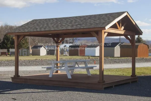 Luxury Eco-friendly Wooden Outdoor Bar Gazebo photo-2