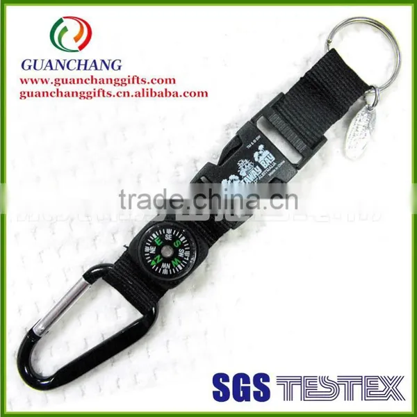 Carabiner Strap With Aluminum Hook and Keychain