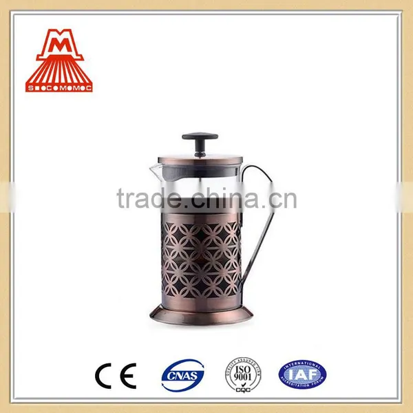 China Supplier Low Price W124-CP049 Good Selling Stainless Steel Coffee Press Copper
