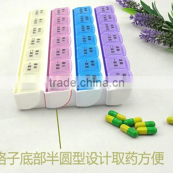 Yiwu Wholesale BPA FREE 7 Days Colorful Promotion Plastic Pill Box/capsule Storage Case/capsule Case photo-5