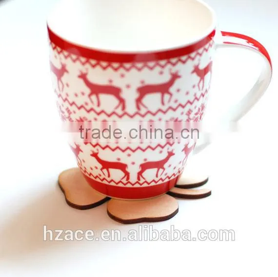 Wooden Four Leafs Coaster photo-2