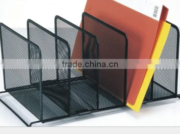 Mesh Office School Supplies Desk Organizer with 8 Vertical Sections