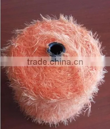 100%Dyed Fancy Feather Yarn for Knitting Scarf photo-2