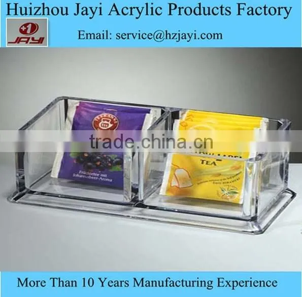 China Supplier Wholesale Clear Acrylic Tea Bag Holder and Tea Bag Box photo-5