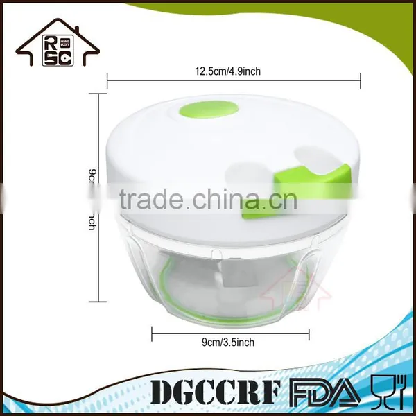 NBRSC As Seen on TV Powerful Manual Pulling Food Chopper Hand Held Vegetable Chopper Mincer Blender With Bowl photo-4