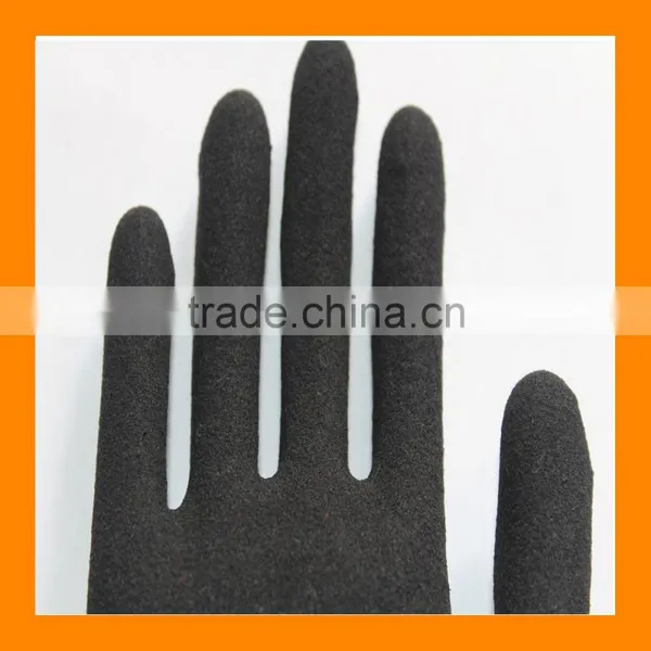 15 Gauge Nylon Spandex Liner Maxiflex Sandy Nitrile Grip Gloves photo-4