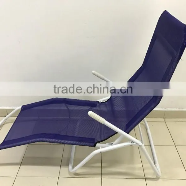 New Design Colorful Beach Reclining Lounge Chair Sunbed photo-3