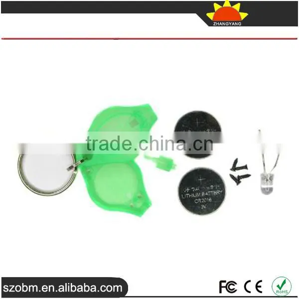 Small Portable Gift Keychain Plastic OEM White Light LED Keychain photo-2