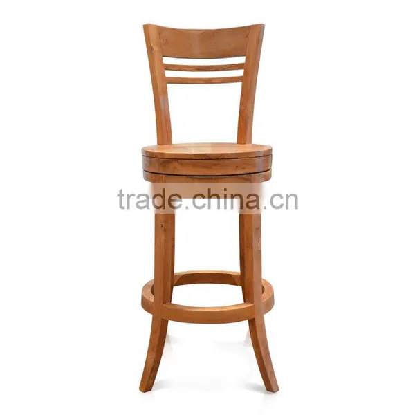 Bar Stool Swivel Neima Teak Wood photo-3