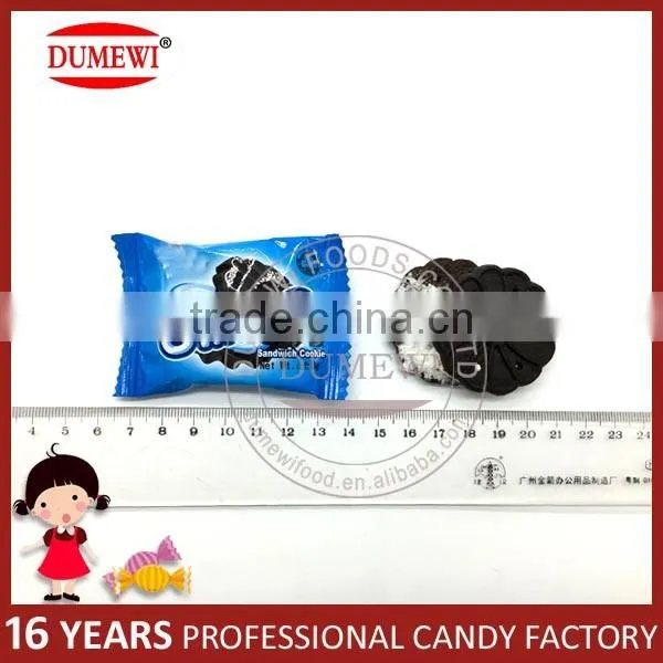 Yummy Cream Sandwich Mini Center Filled Black Biscuits photo-3