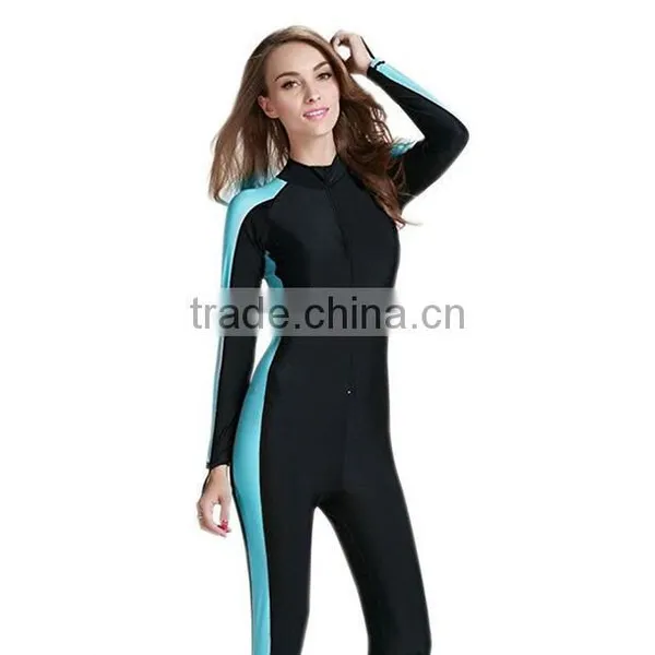 Custom Rash Guard Women One Piece Slim Fit Quick Light Weight Full Body Long Sleeve Breathable Surf Rashguard For Women photo-2