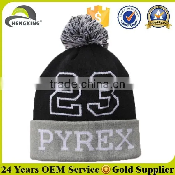 Winter Hat With Basketball Teams Logo photo-2