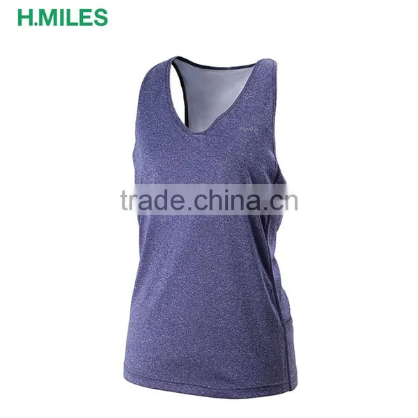 2017 Polyester / Elastane Sport Gym Running Womens Tank Top photo-3