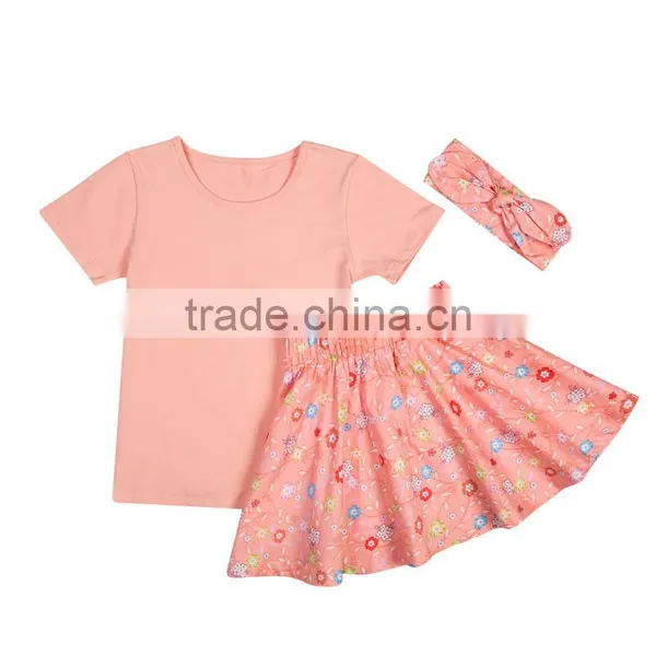 2017 Baby Summer Clothes Wholesale Children's Boutique Clothing Set Girl Cotton Pettiset photo-6