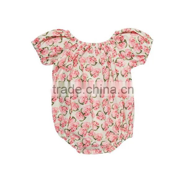Baby Cotton Designs Fancy Bubble Rompers Vintage Lace Jumpsuits With Button photo-6