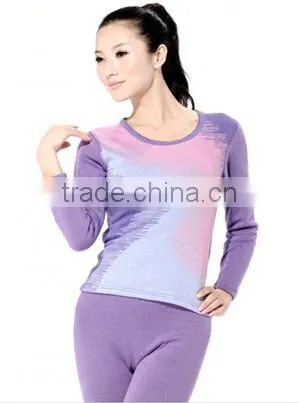 Top Brand 100% Cotton High Quality Men And Women Thermal Underwear Wool Warm Inside Jacquard Long John photo-3