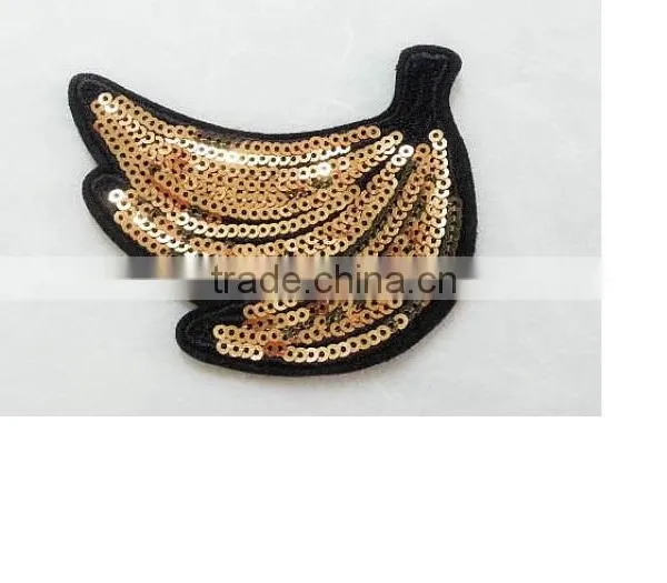 2017fruit Professional Wholesale Strawberry Sequin Applique Patch Embroidery photo-4