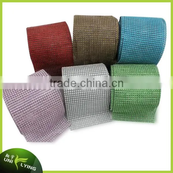 2mm/3mm/4mm Aluminum Hot Fix Crystal Rhinestone Mesh For Shoes & Bags