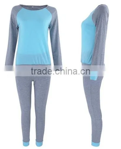 Color Block Pullover and Pants Set Girls School Sportswear for Team photo-2