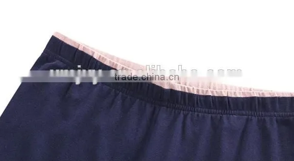 Female Money Navy Blue Knitted Into Joining Together Cultivate One's Morality Leggings photo-5