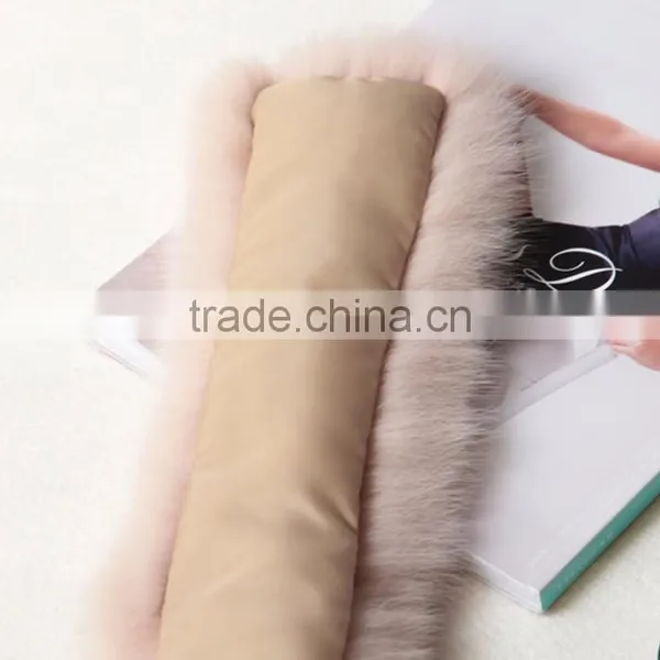 Myfur Elegant Ladies Fur Collar Luxury Fox Body Fur Scarf Baby Pink Cute Collar photo-4