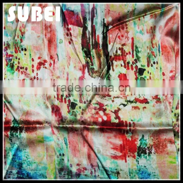 16MM Big Shop Sign Airbrush Silk Elastic Satin Material,wholesale Mulberry Silk Dresses and Cheongsam Fabric photo-3