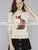 100% Cotton Knitted With Pattern Pullover Ladies Sweater photo-2