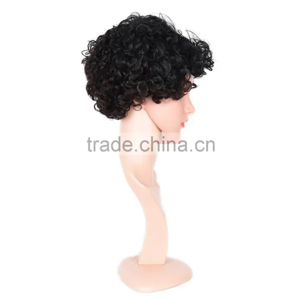 Large Stocks! Short White Cosplay Wig, German Synthetic Hair Wigs, Cute Cosplay Wig photo-3