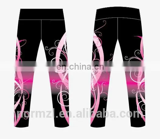 Dance Leggings Blue Design Dance Sport Wear for Girls photo-4