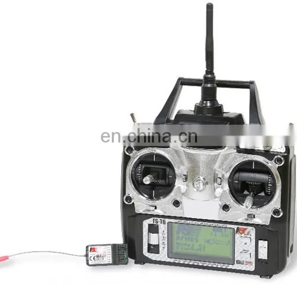 Original Flysky FS-T6 Rc Airplane 2.4GHz 6CH Mode 2 Transmitter Receiver R6-B for RC Quadcopter photo-5