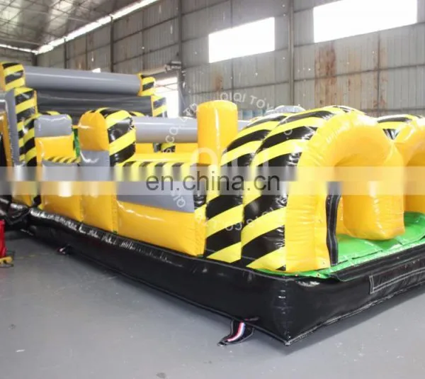 Orange Obstacle Course Inflatable With Slide n Slip photo-5