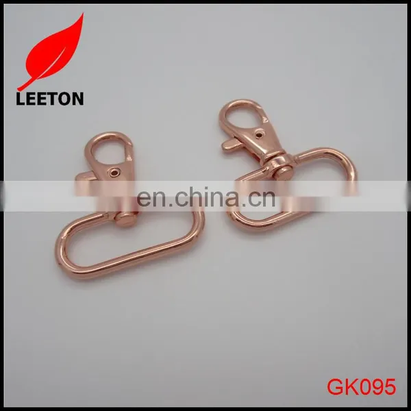 Factory Supply 30mm Shiny Rose Gold Swivel Snap Hook photo-4