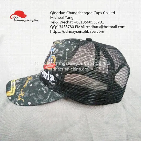 5 Panels Embroided/printed Sports Caps Trucker Caps photo-2