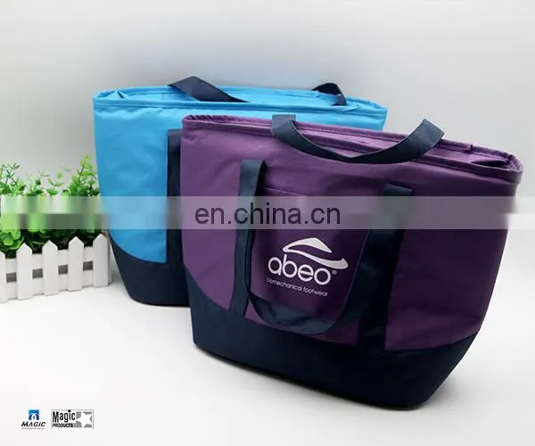 Durable Waterproof Oxford Cloth Picnic Tote Bag Organizer With Zipper Closure