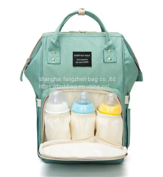 Diaper Bag Large Capacity Mother Maternity Backpack With Changing Mat and Milk Bottle Bag photo-4