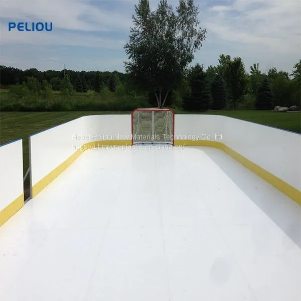 PE 1000 Hdpe Uhmwpe Synthetic Ice Board Ice Skating Rink Hockey Shooting Pads