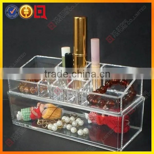 2015 New Fashion Transprent Acrylic Cosmetic Display Stand photo-4