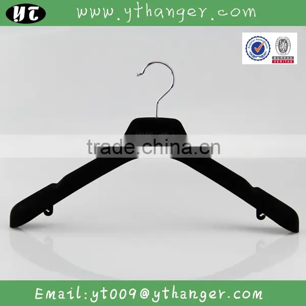 HA7064 Black Flocking Fashionable Coat Hanger Gold Velvet Hanger photo-6
