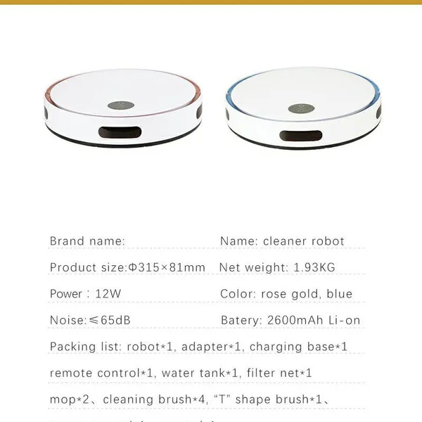 PUREROBO F4-Robot Vacuum Cleaner With APP & Remote Control 3 In 1 Wet Dry Mopping & Sweeping & Vacuum Dust photo-5