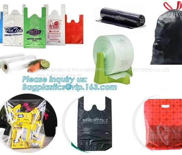 T-Shirt 100% Biodegradable Plastic Charity Bag, Custom Printing Plastic Flat Poly Bags With Air Hole, Charity Donations photo-3