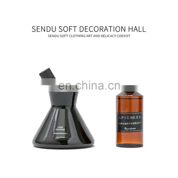 ENO Private Label 200ML Aroma Flower Reed Diffuser Gift Sets With Rattan Sticks for Essential Oil Luxury Reed Diffuser photo-5