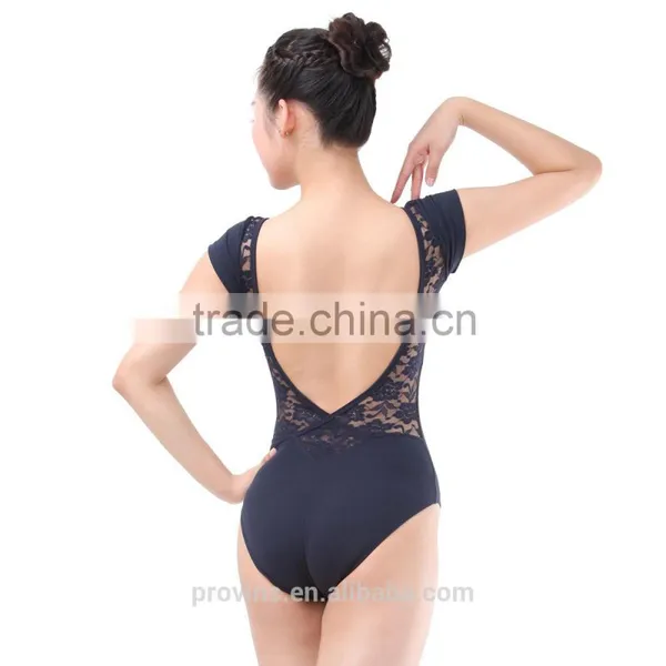 Dansgirl Adult Lycra Lace Back Cap Sleeve Lyrical Sexy Ballet Leotard photo-5