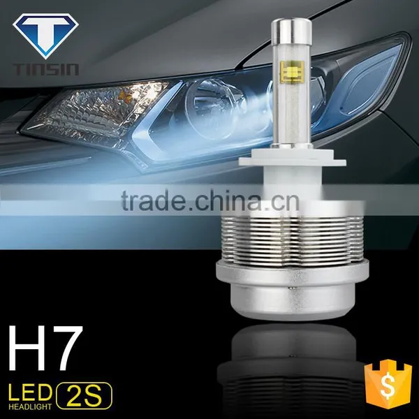 Tinsin High Power 12V Auto 30W 3500LM 6500K Cob Car h7 Led Headlight Bulbs photo-2