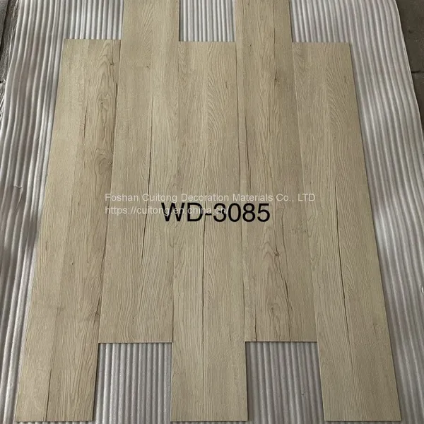 Sheet Stone Plastic Floor Tile Wood Grain PVC Plastic Floor Back Dry LVT Floor Guangdong Manufacturers Wholesale 3mm Floor Glue photo-4