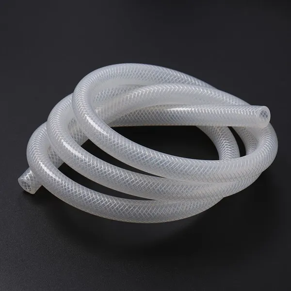 Medical High Pressure Resistant Woven Platinum Cured Reinforced Braided Tubing Silicone Hoses photo-4