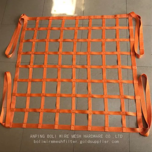 Customized Heavy-Duty 100% Polyester Knotted Net High Tenacity Person Fall Arrest Prevention Safety Netting BOLI