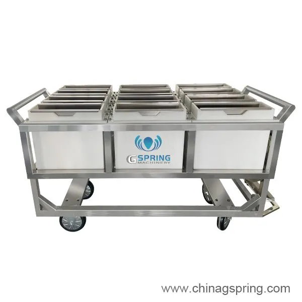 Industrial Dough Mould Cart for Bread Crumbs Production Line Dough Tray Trolley