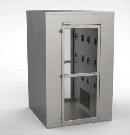 Stainless Steel Air Shower Room 1500x1400x2100mm With 0.8kW Fan for Cleanrooms