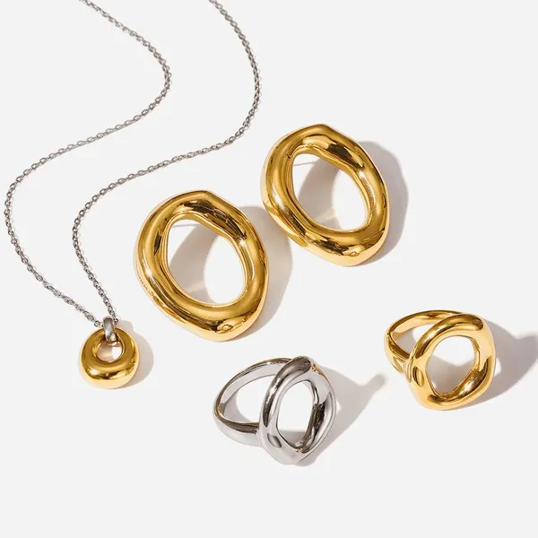 Custom Stainless Steel Necklace With 18K Gold PVD & REACH Compliant Materials photo-3